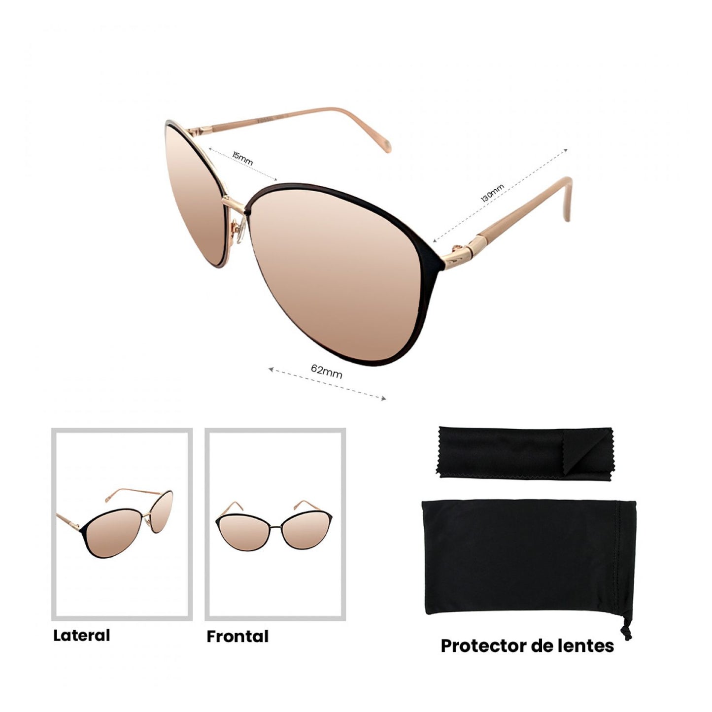Lentes De Sol Fossil Outlook X82502