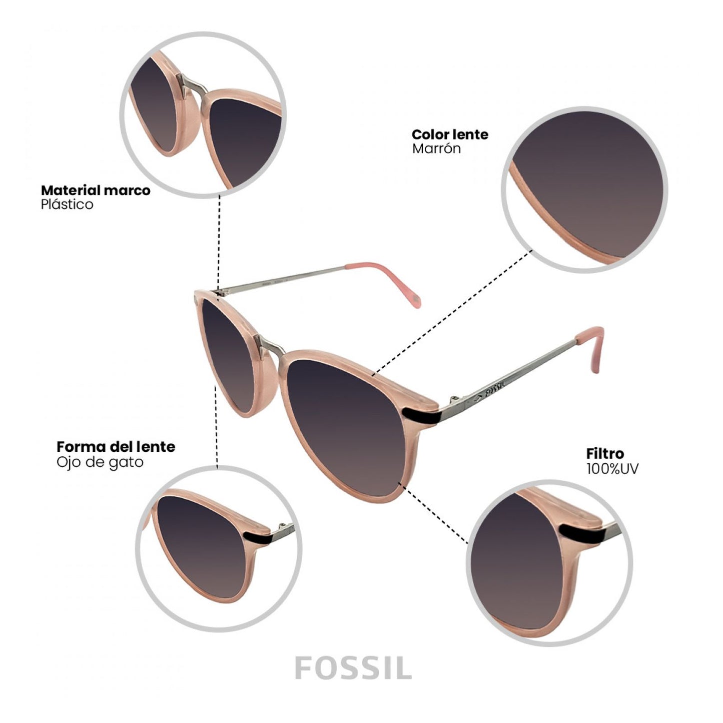 Lentes De Sol Fossil Outlook X82504