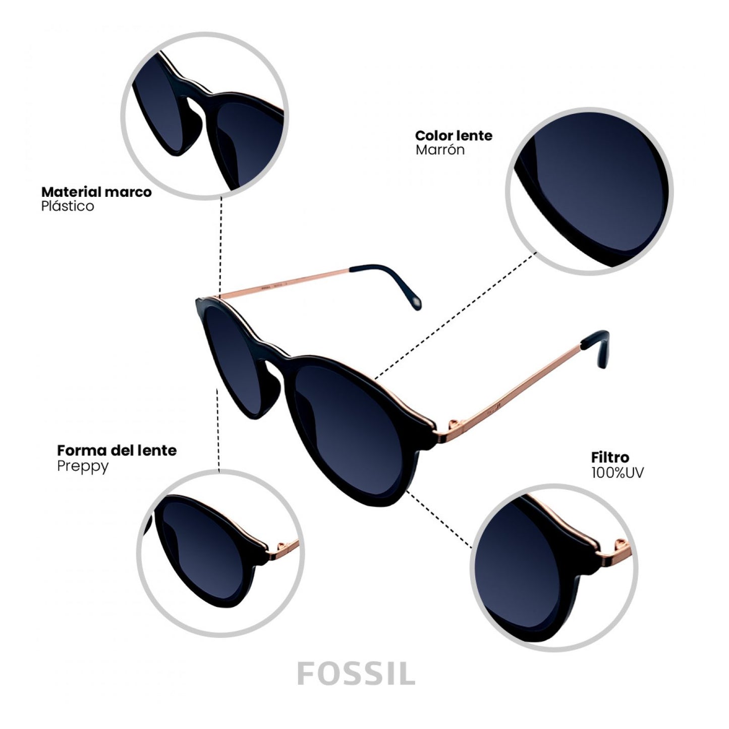 Lentes De Sol Fossil Outlook X82510