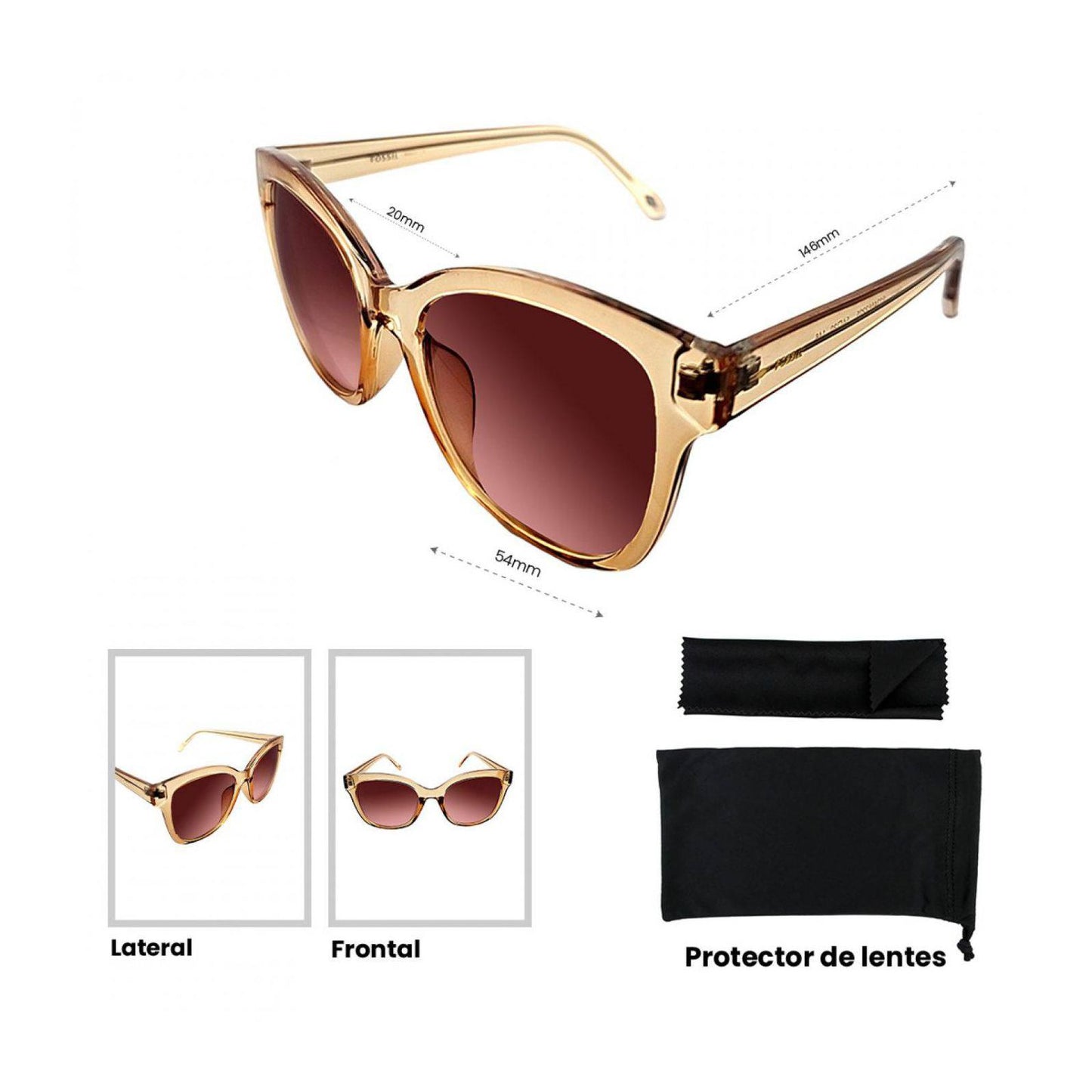 Lentes De Sol Fossil Outlook X82632