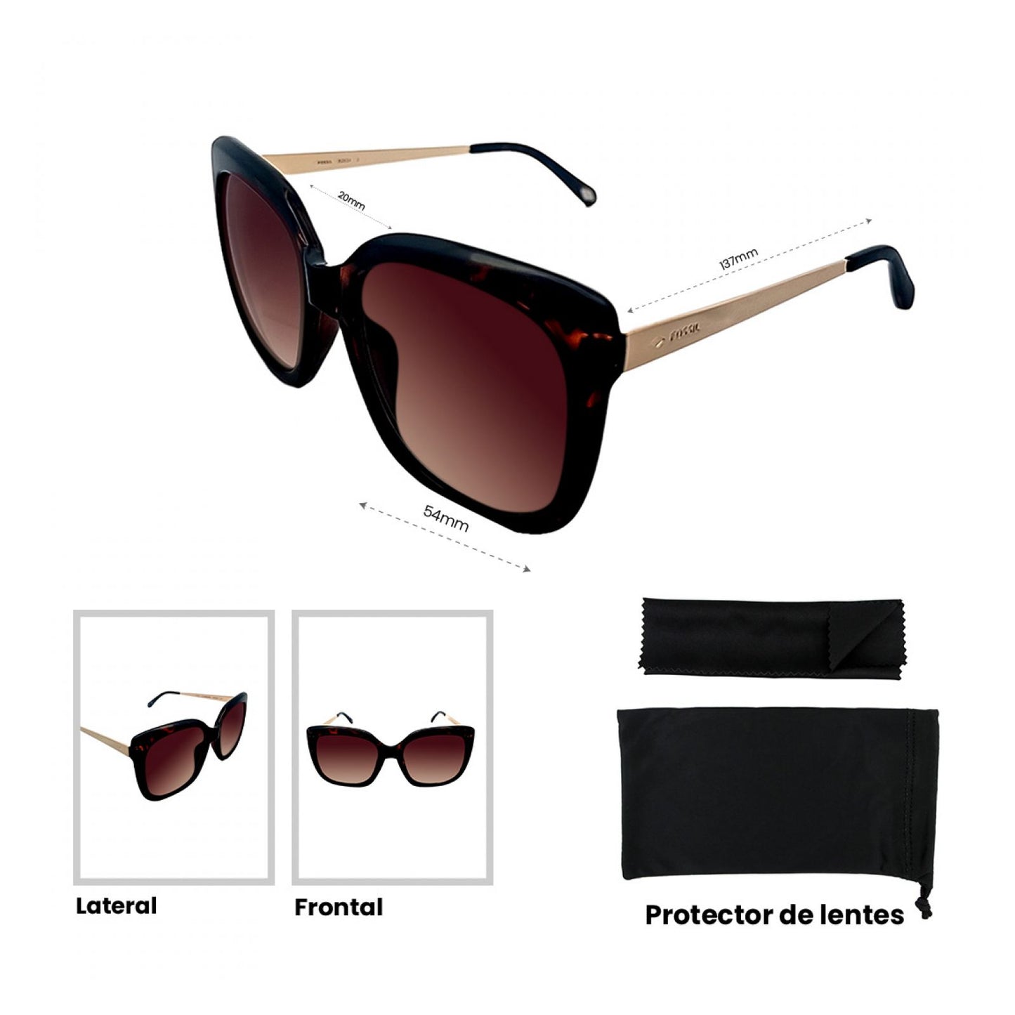 Lentes Fossil Outlook X82634
