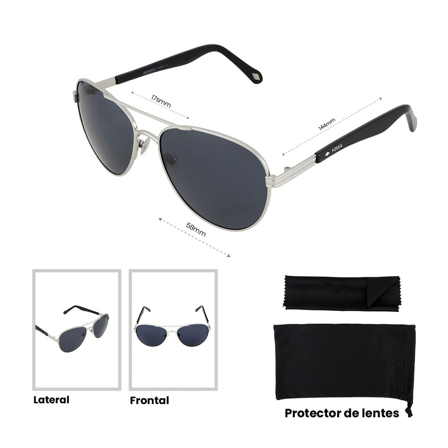 Lentes De Sol Fossil Outlook X80086