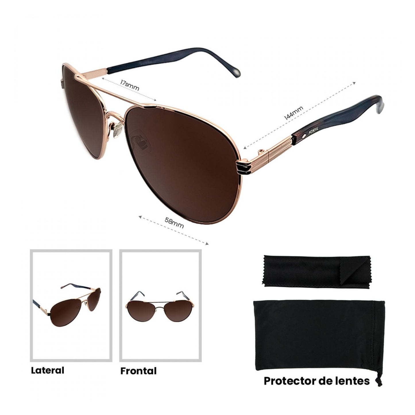 Lentes De Sol Fossil Outlook X80087