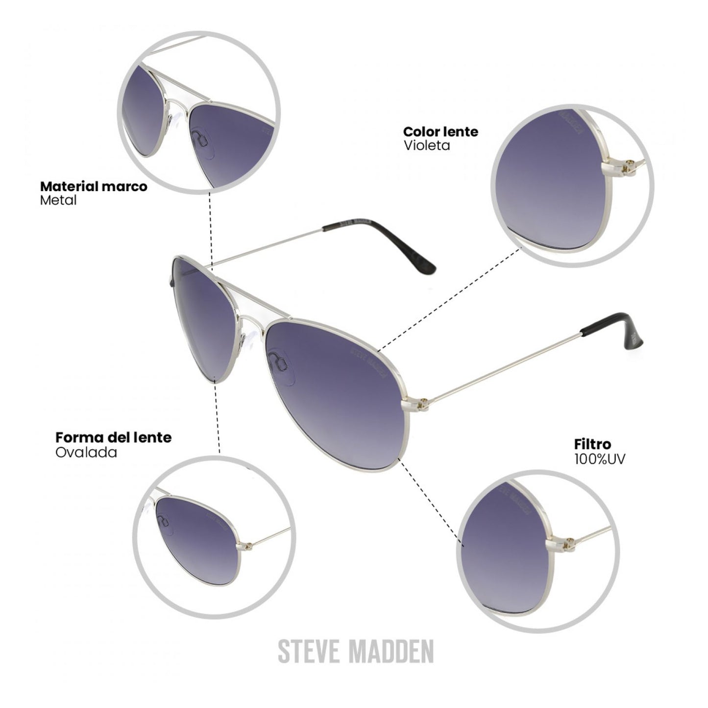 Lentes De Sol Steve Madden Outlook X17097