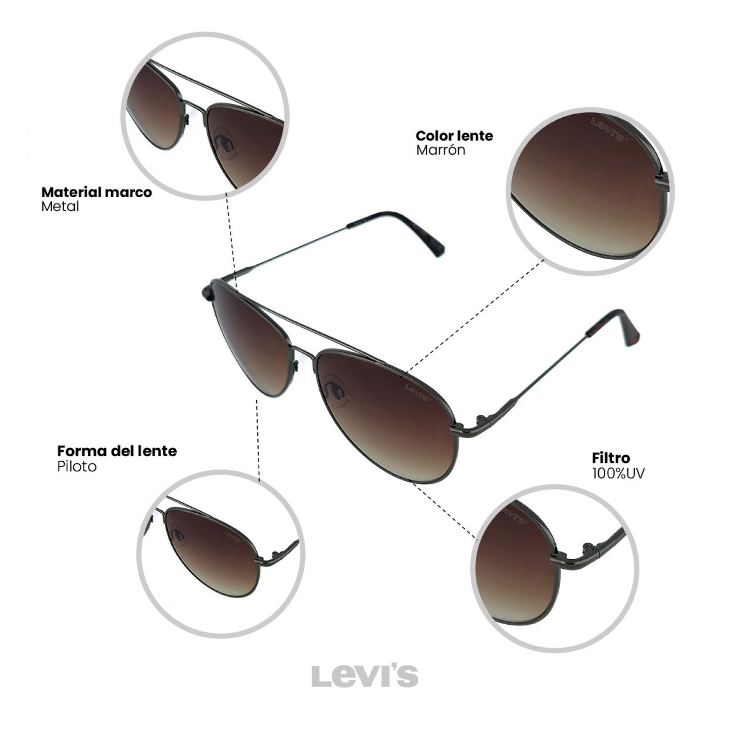 Lentes De Sol Levis Outlook X13176