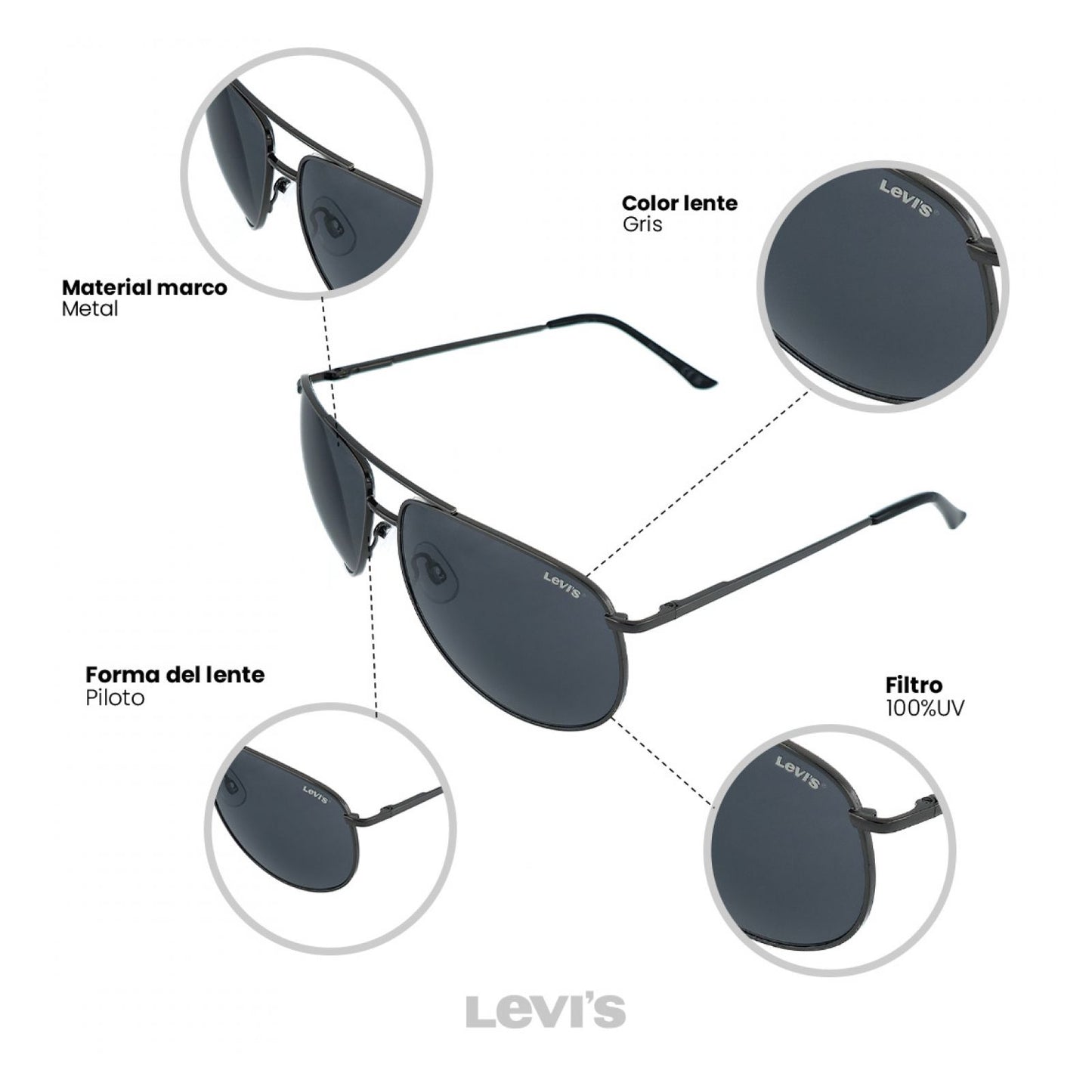 Lentes De Sol Levis Outlook X13192