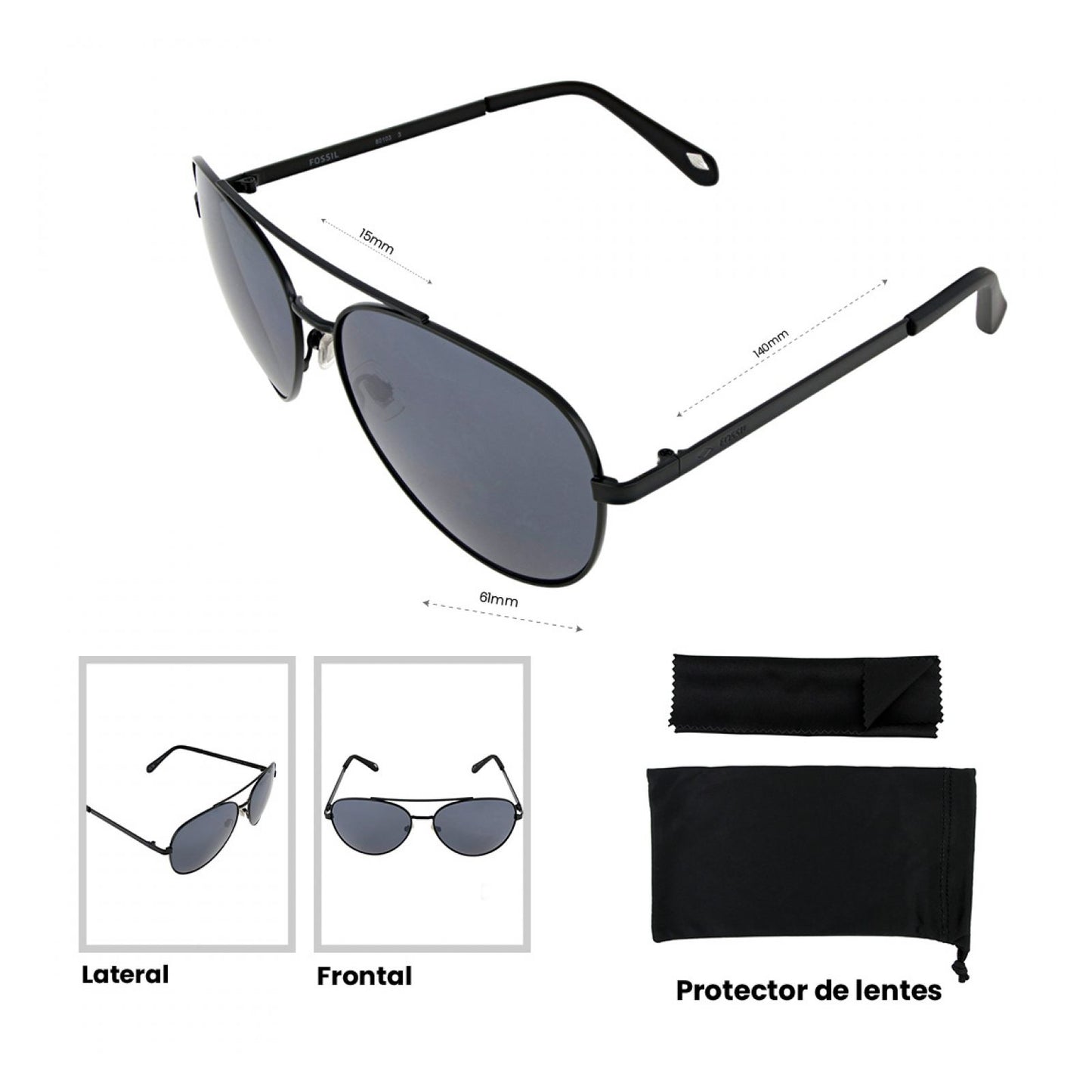 Lentes De Sol Fossil Outlook X80103
