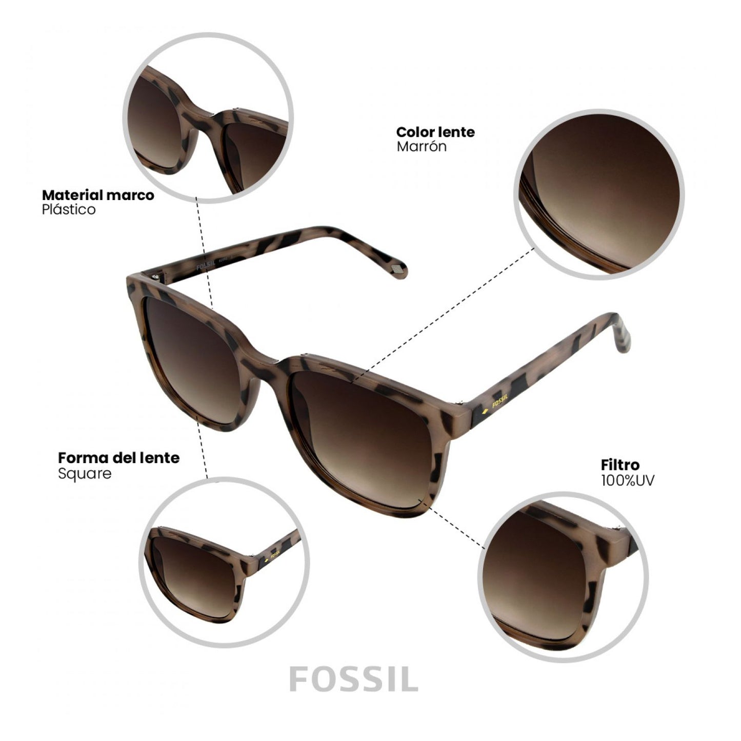 Lentes De Sol Fossil Outlook X82693