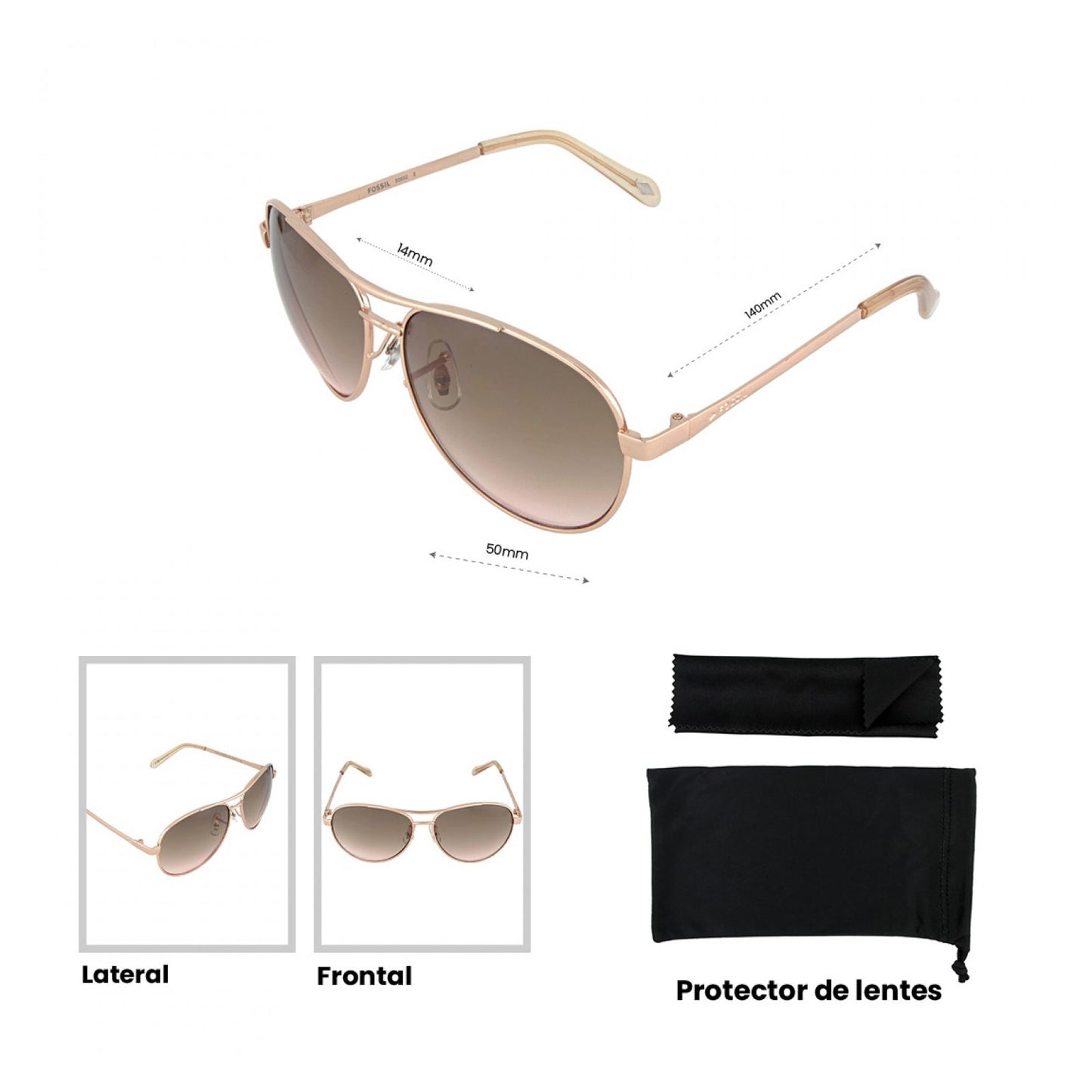 Lentes De Sol Fossil Outlook 66353602