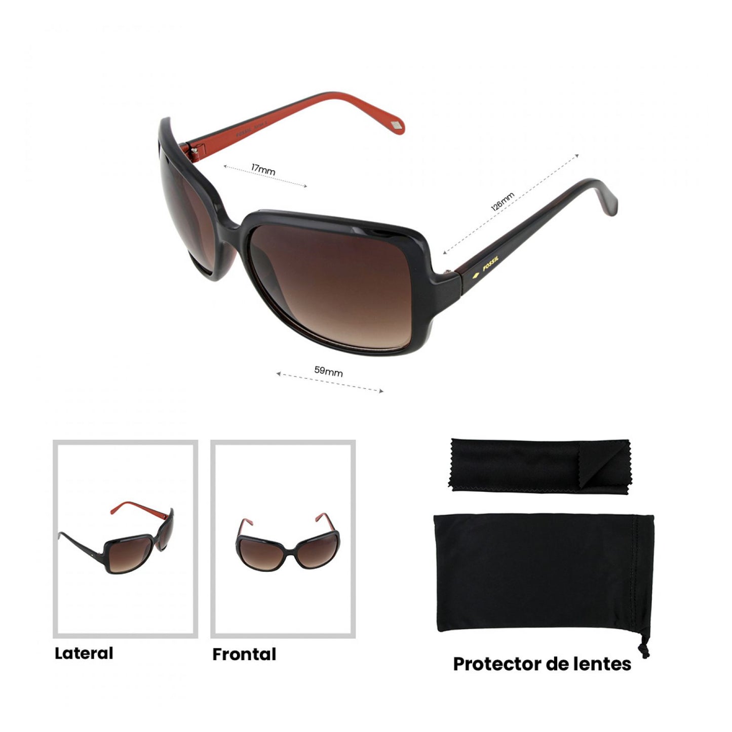 Lentes De Sol Fossil Outlook 66353764