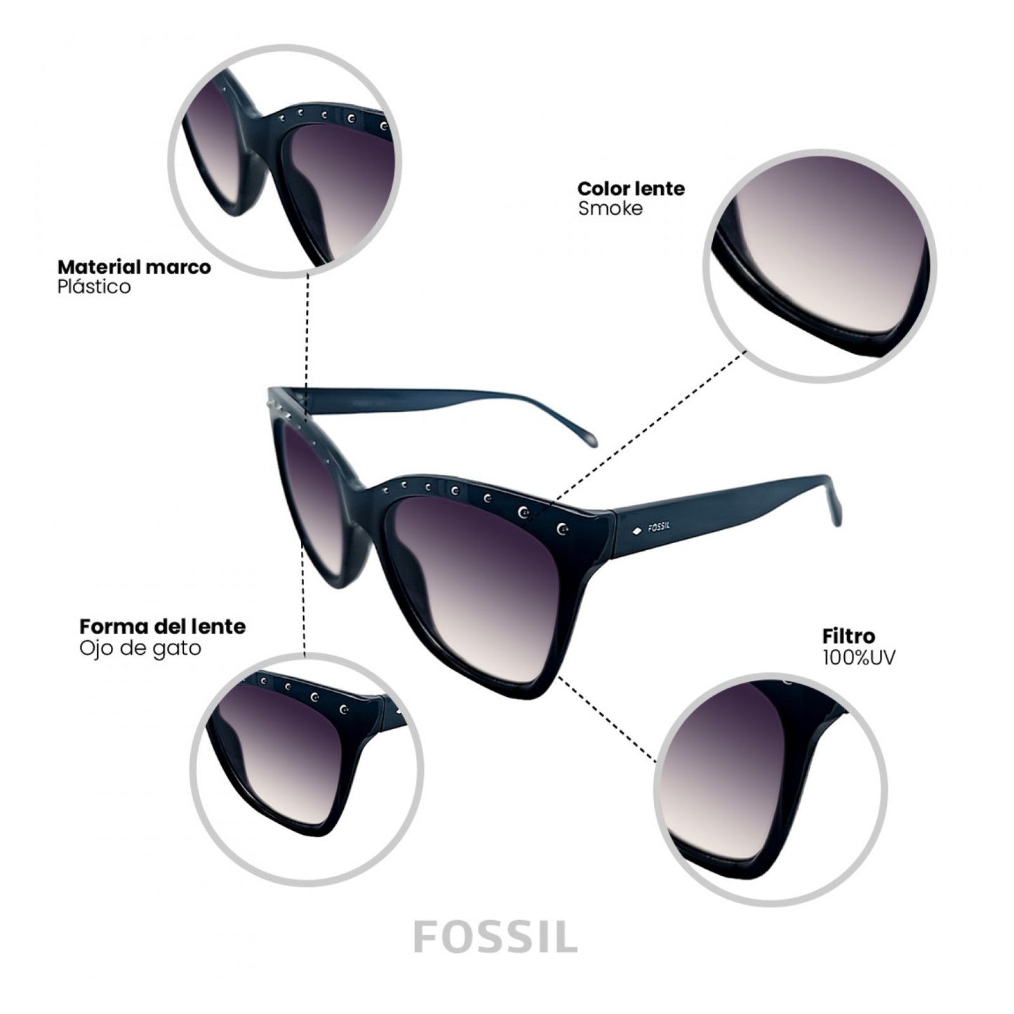Lentes De Sol Fossil Outlook 66353848