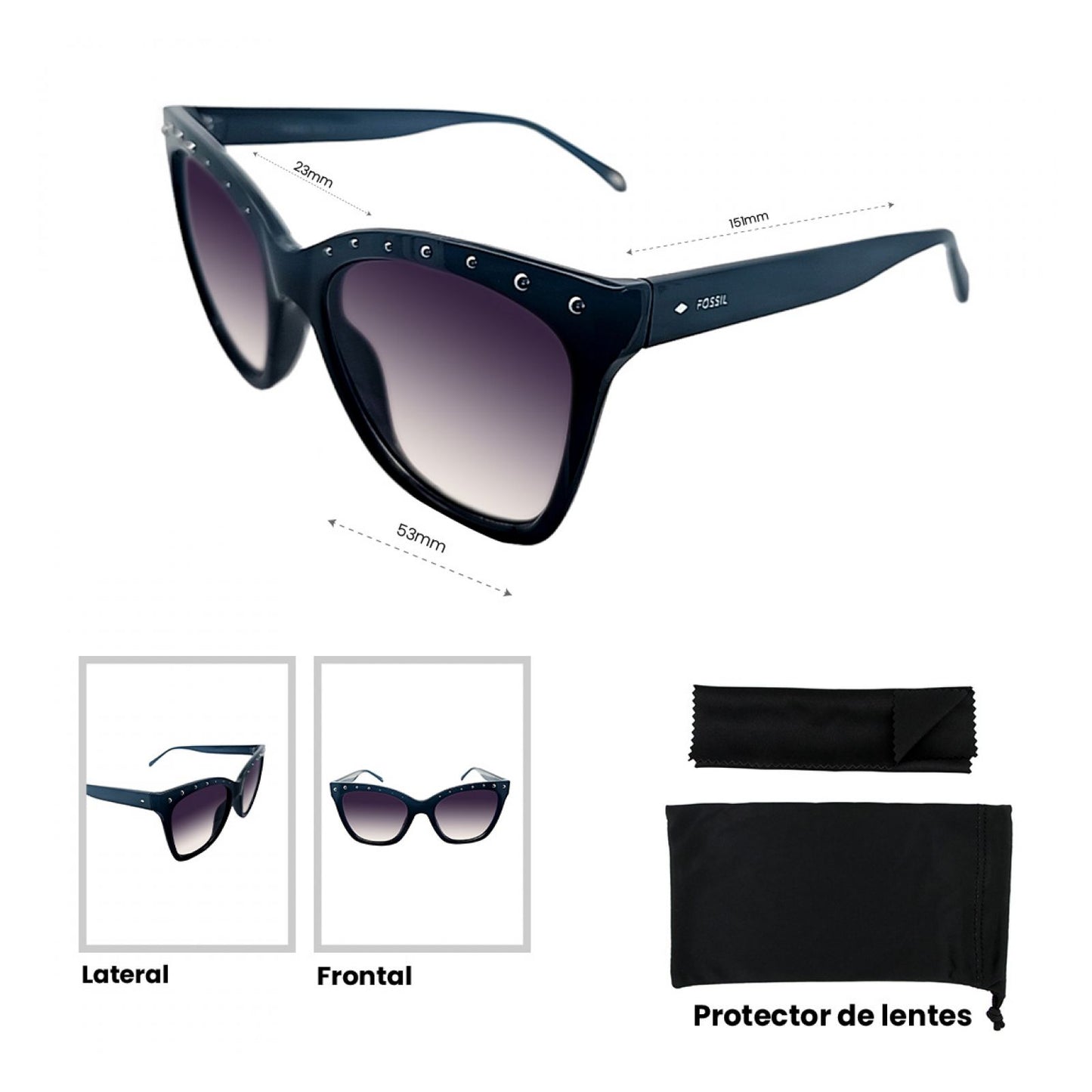Lentes De Sol Fossil Outlook 66353848
