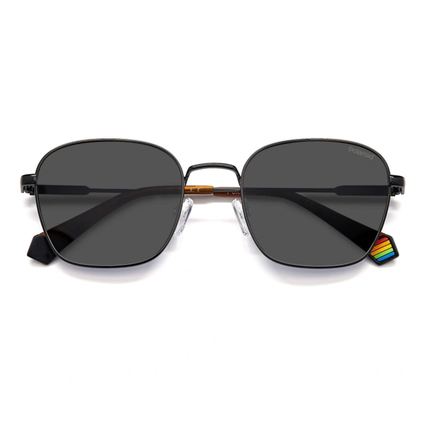 Lentes De Sol Polaroid Negras Hexagonales