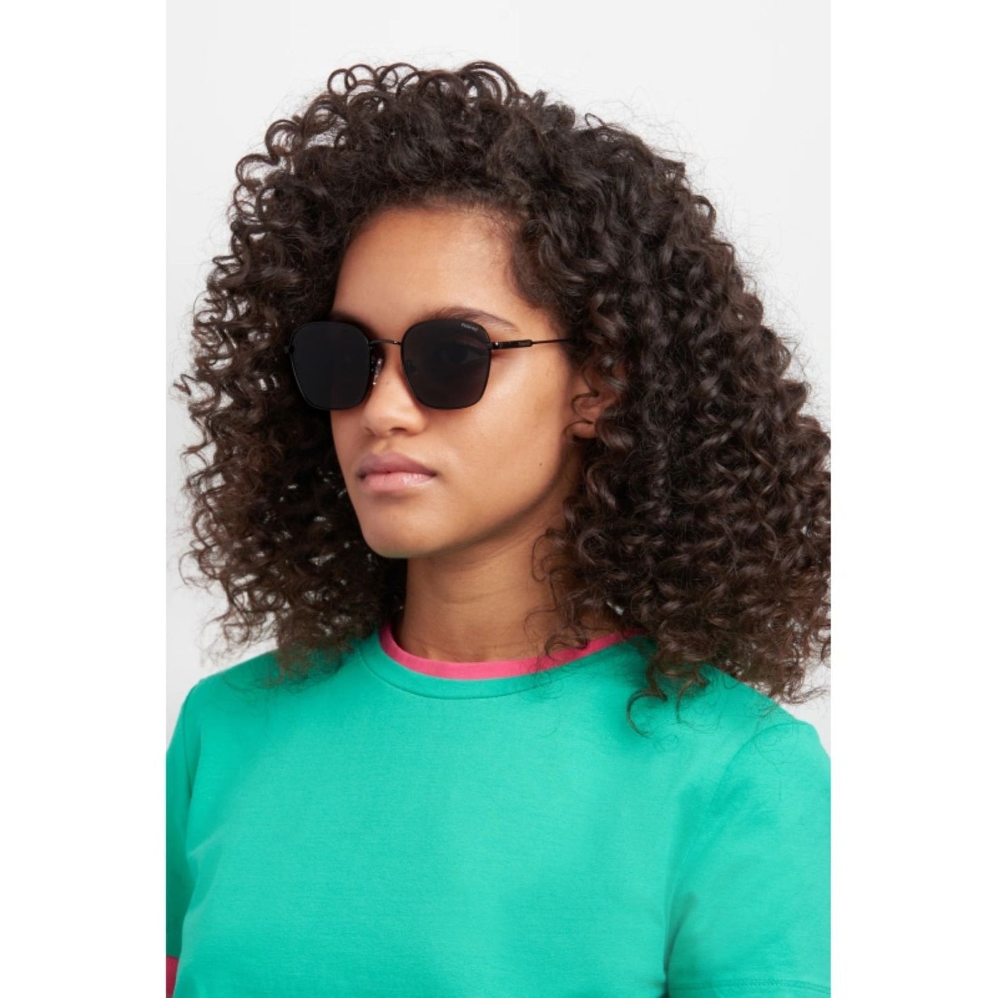 Lentes De Sol Polaroid Negras Hexagonales