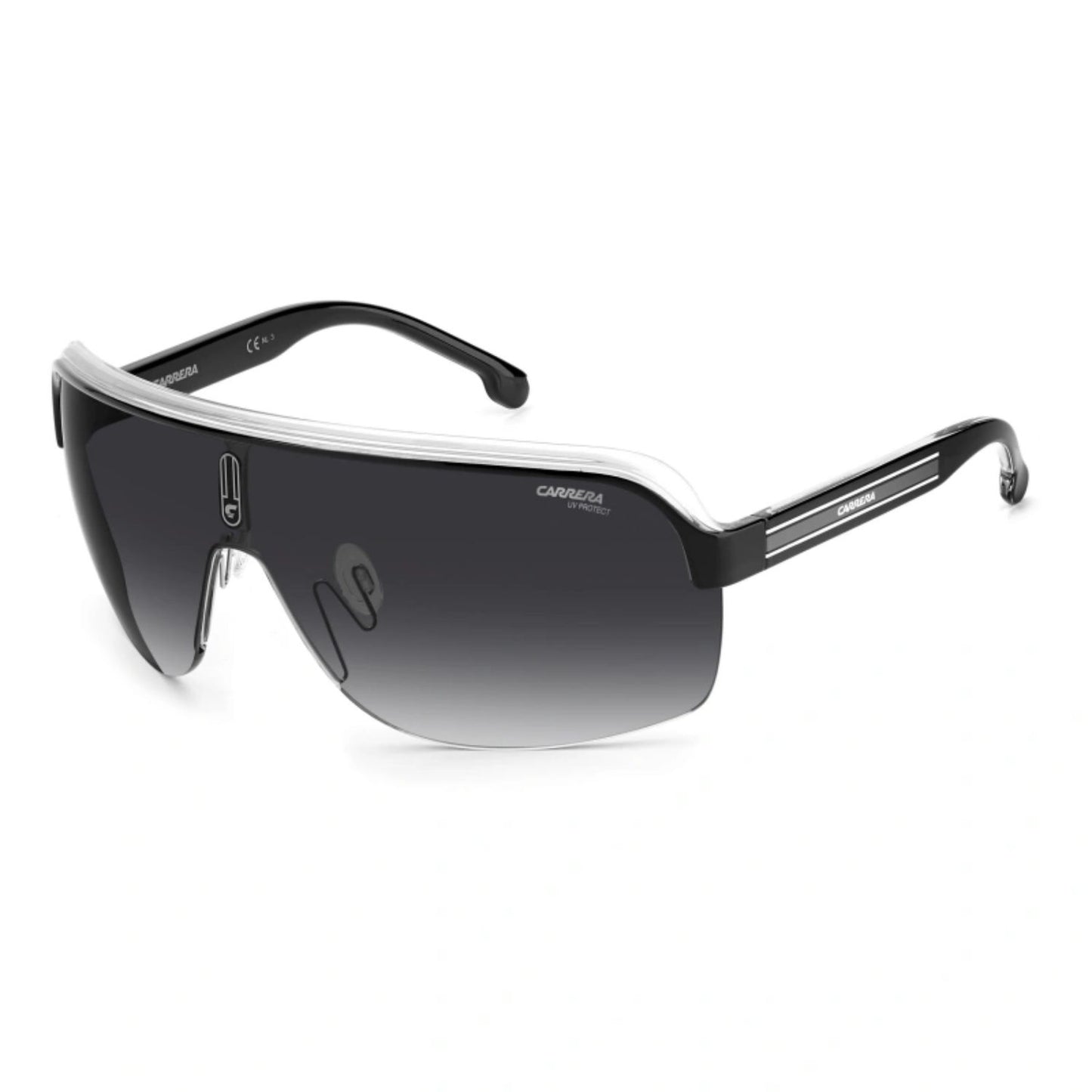 Lentes De Sol Forma Máscara Carrera Negro