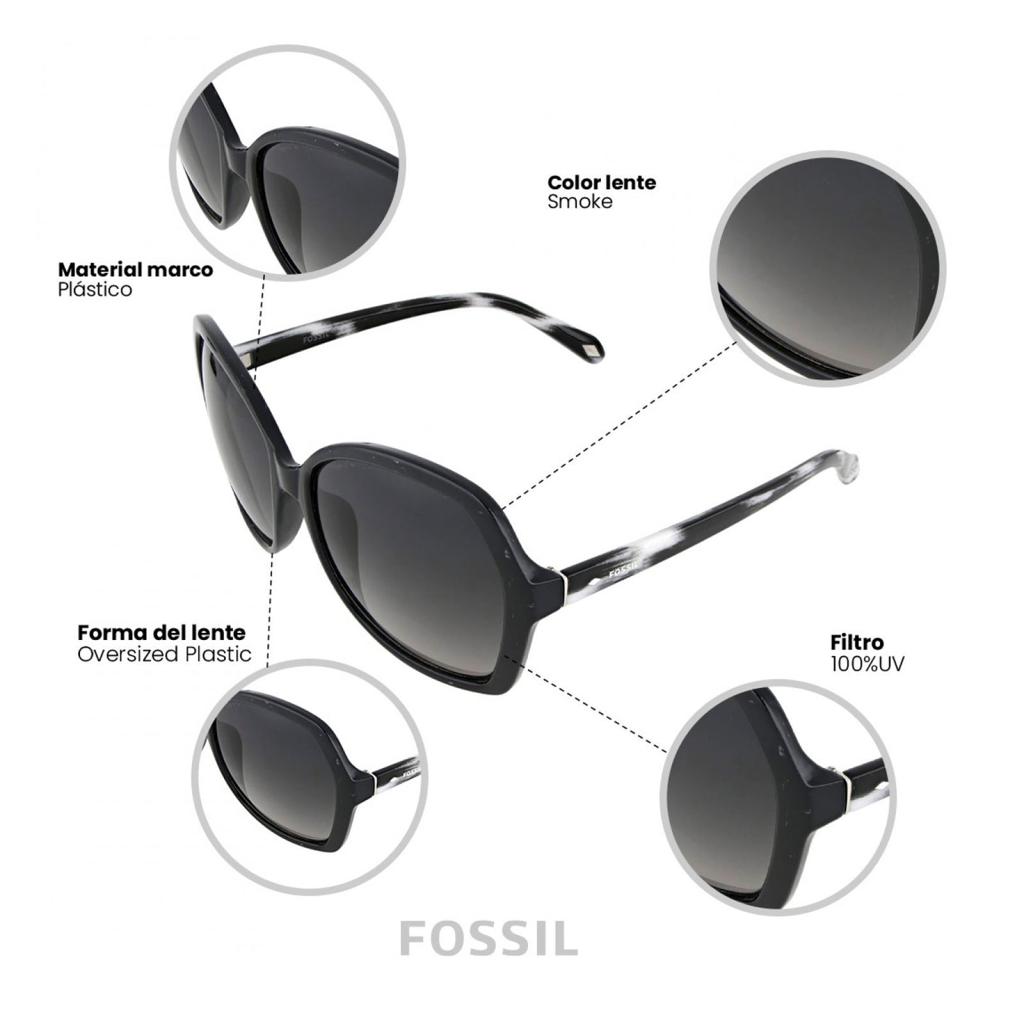 Lentes De Sol Fossil Outlook X82562