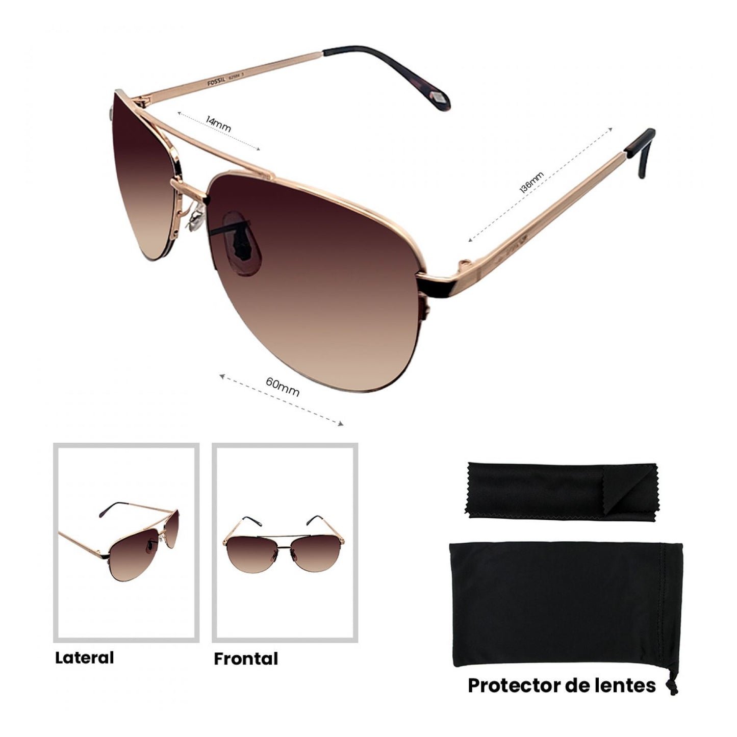 Lentes De Sol Fossil Outlook X82586