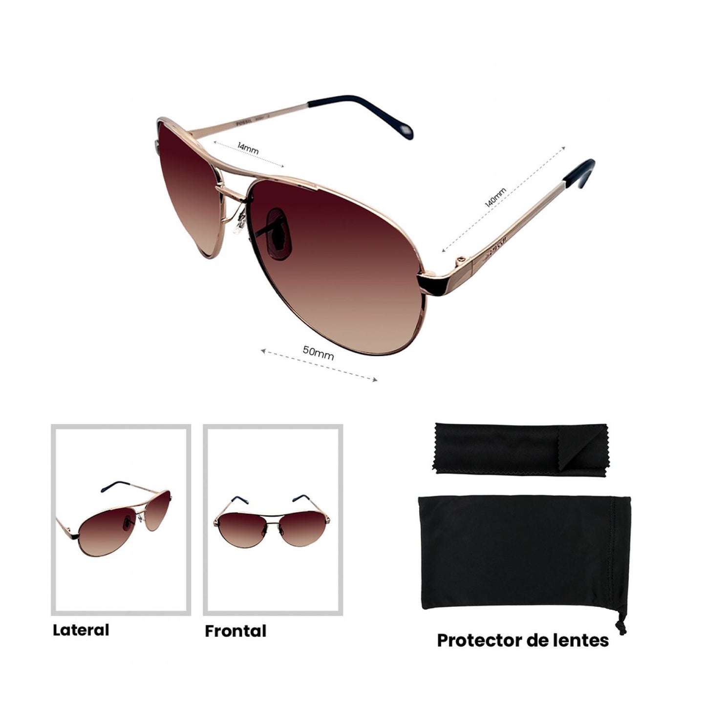 Lentes De Sol Fossil Outlook X82587