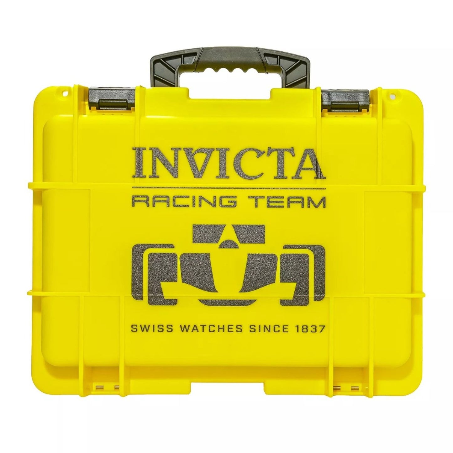 CAJA DE IMPACTO INVICTA RACING TEAM PARA 8 RELOJES - AMARILLA