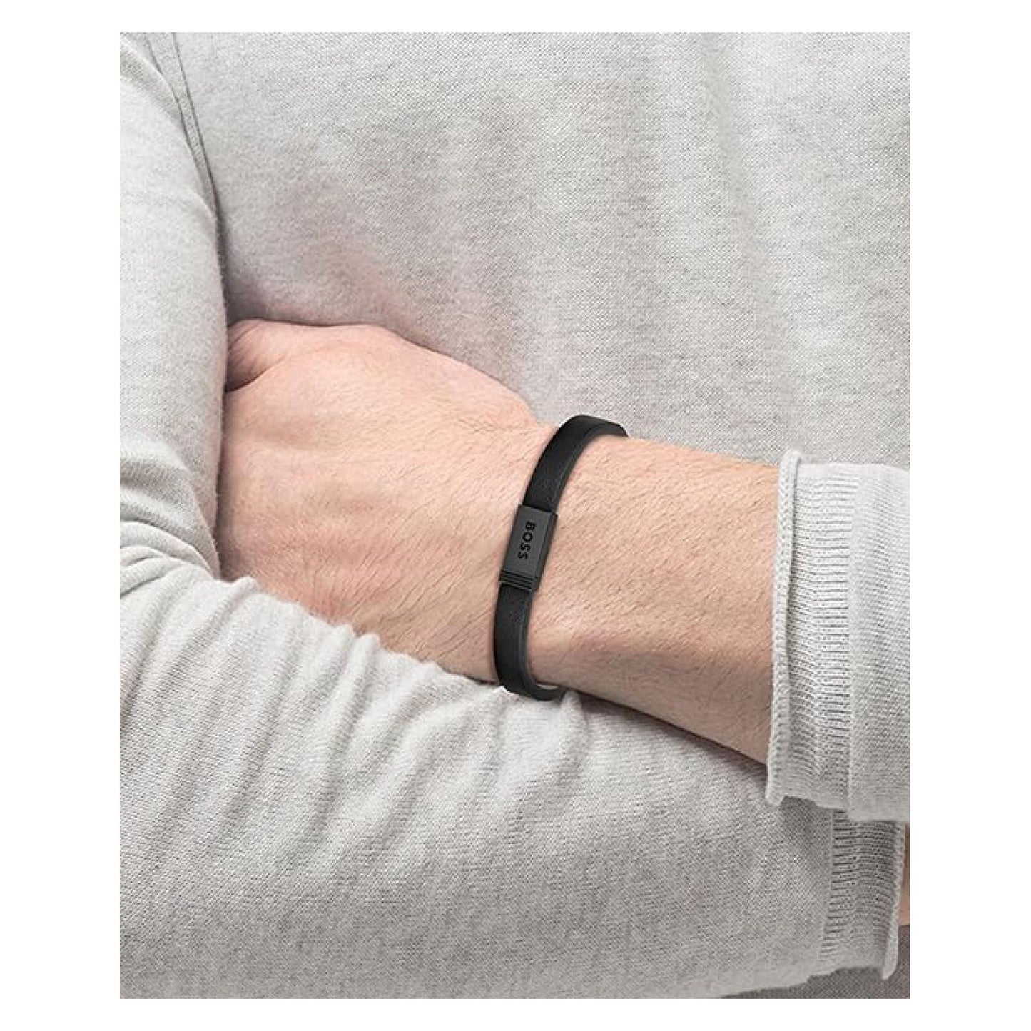 Brazalete Cuero Hugo Boss 1580178m Hombre