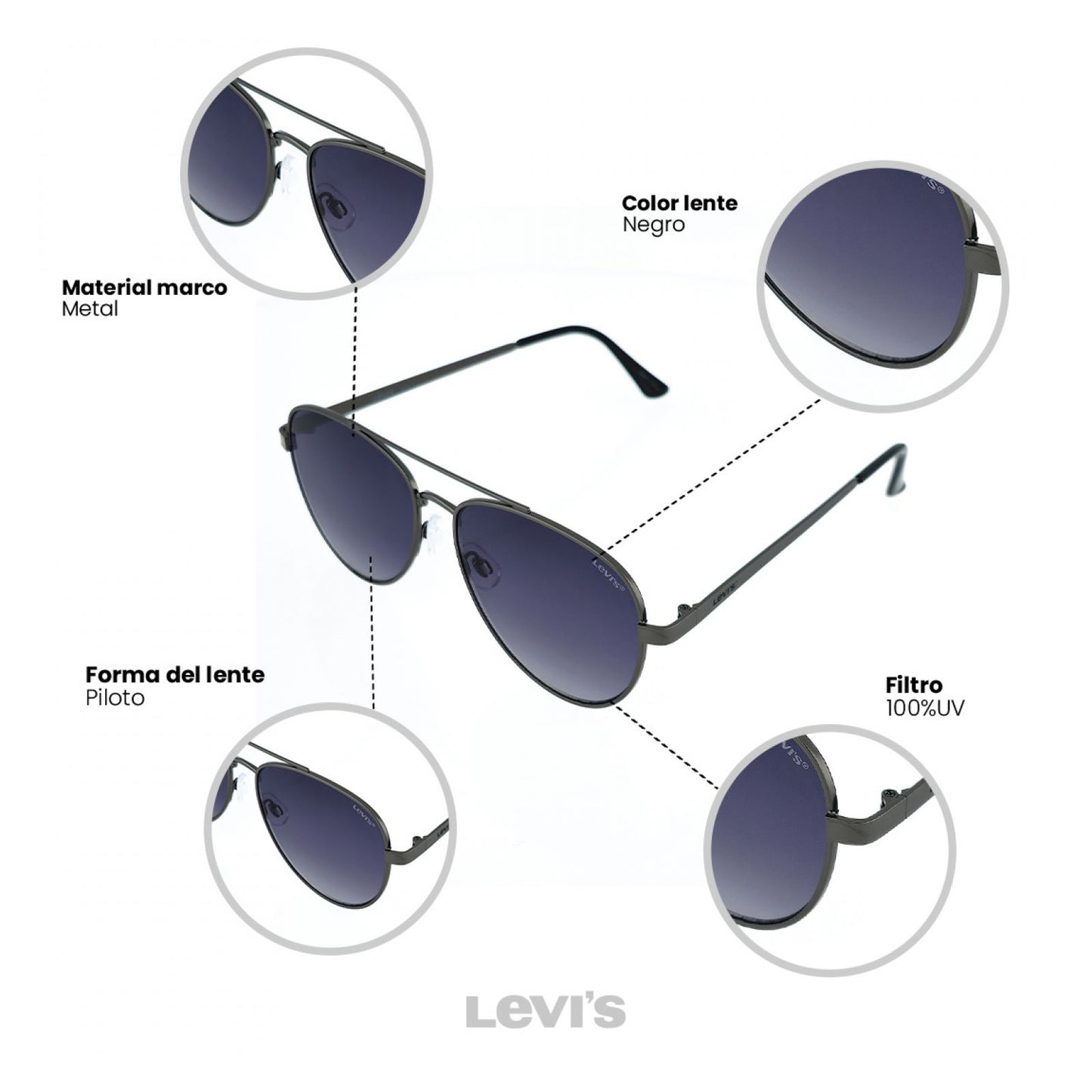 Lentes De Sol Levis Outlook X14065