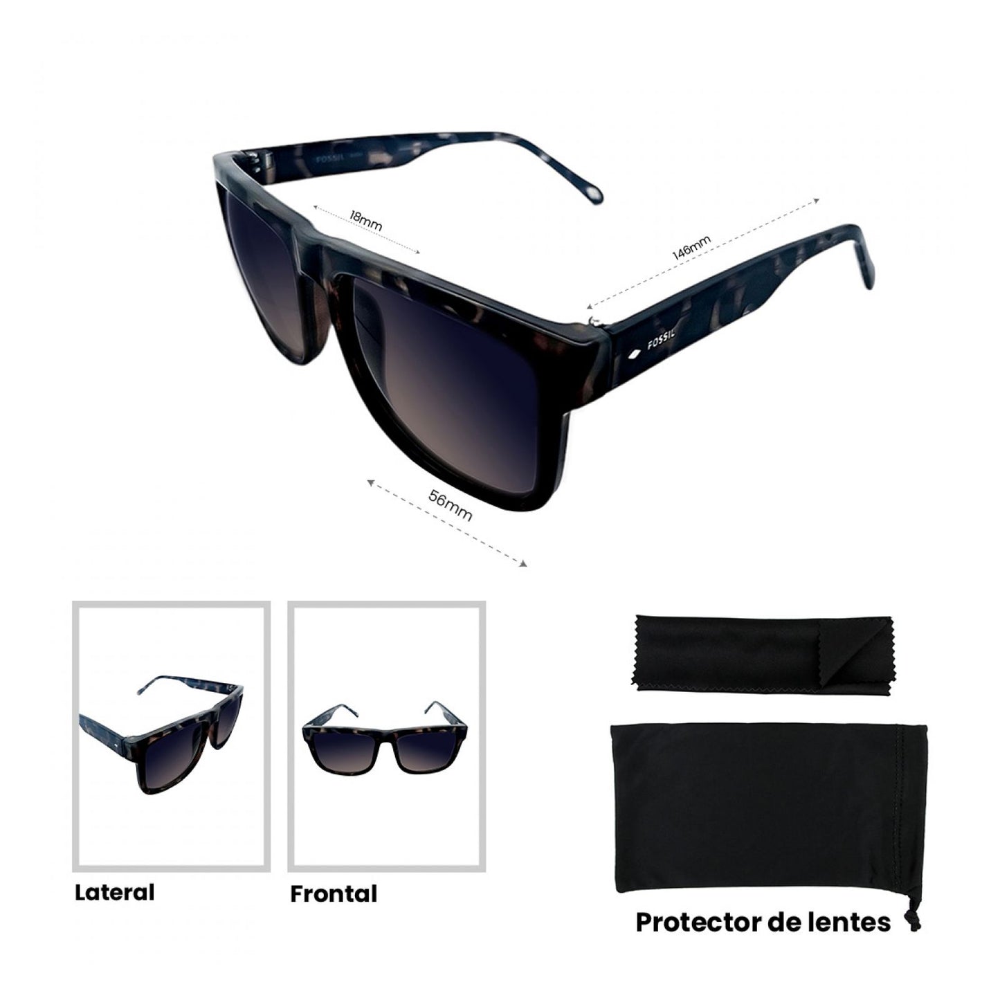 Lentes De Sol Fossil Outlook X80084