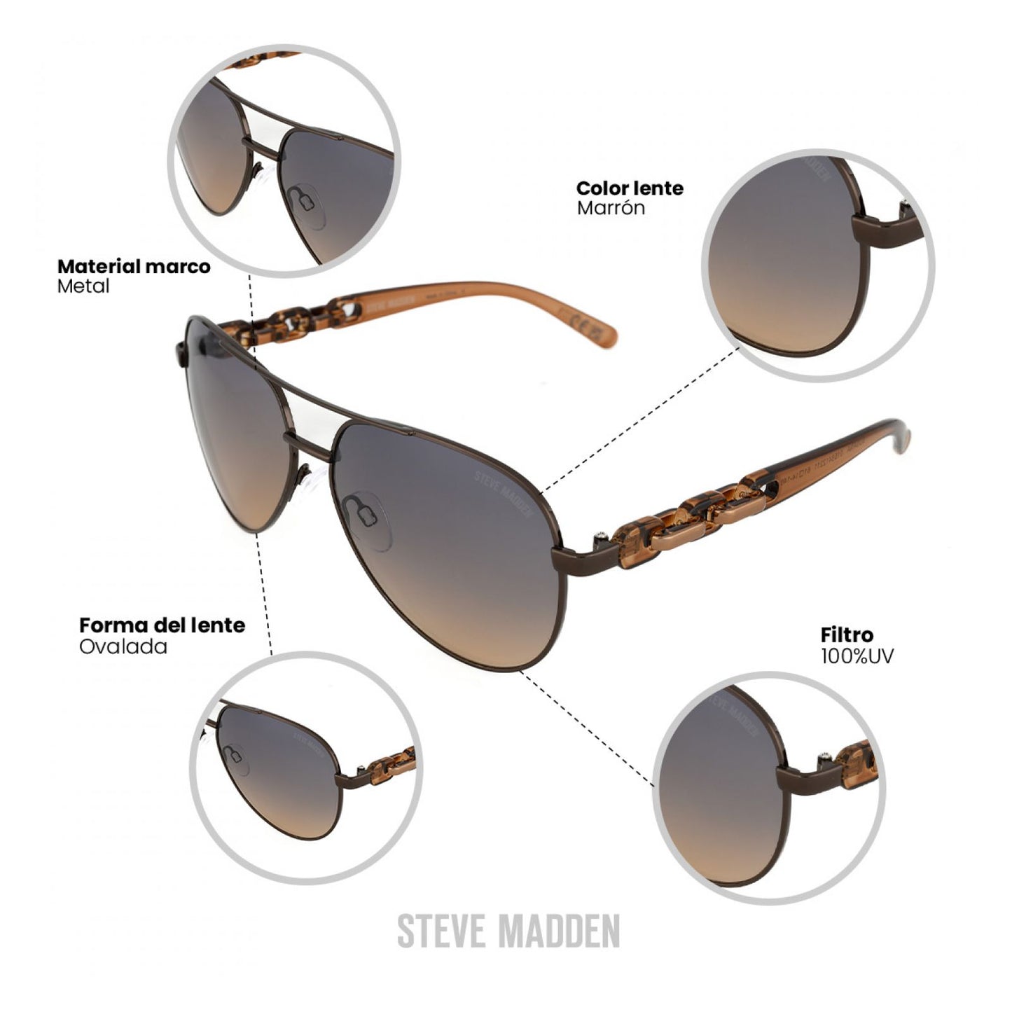 Lentes De Sol Steve Madden Outlook X17001