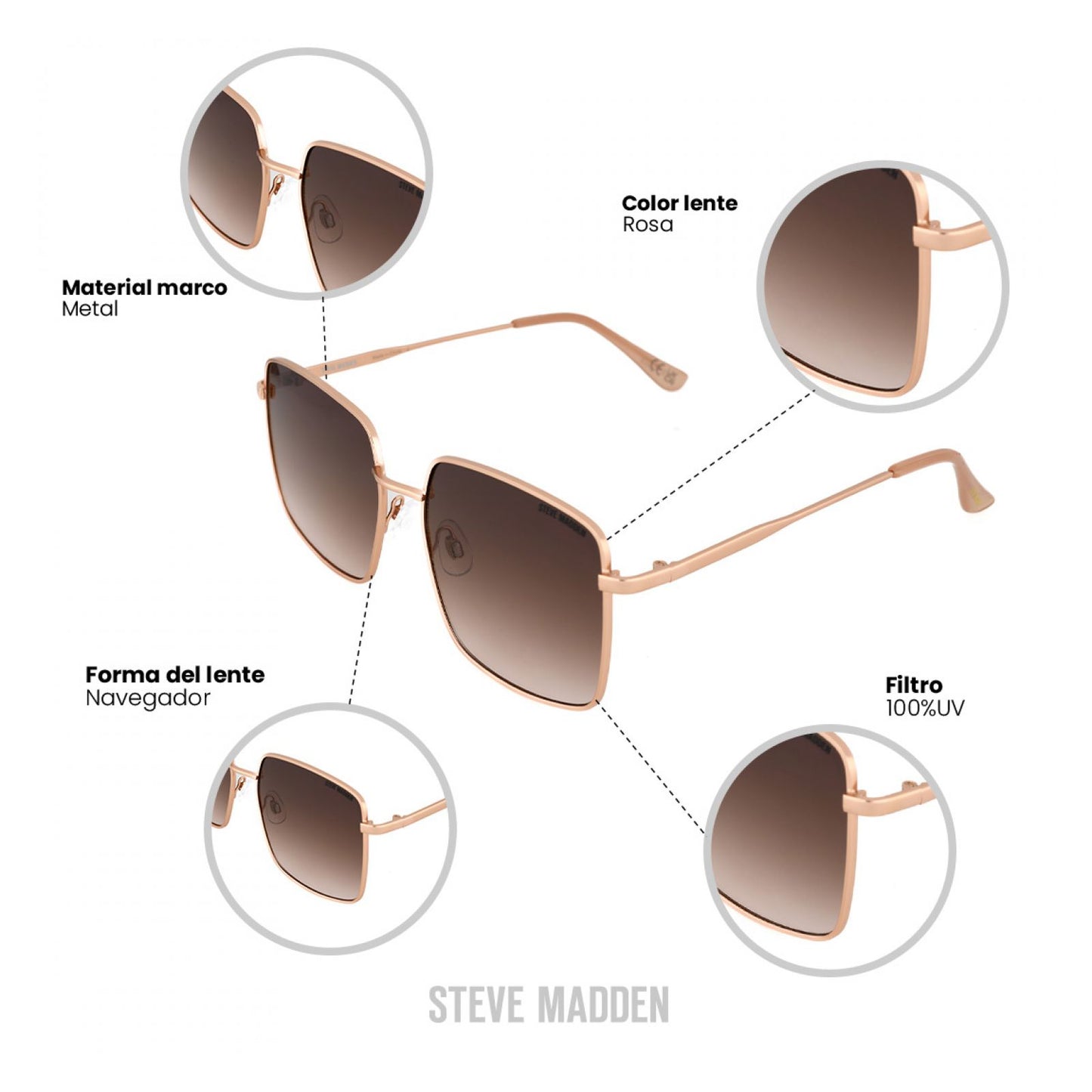 Lentes De Sol Steve Madden Outlook X17108