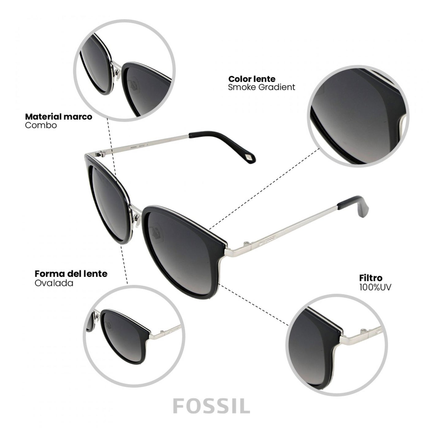 Lentes De Sol Fossil Outlook X82702