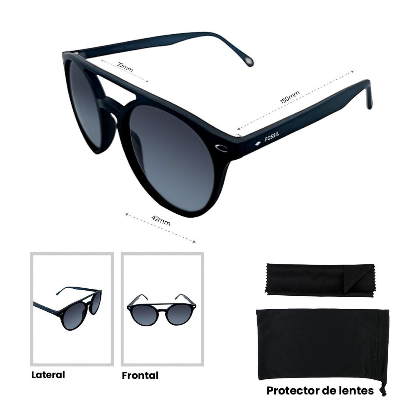 Lentes De Sol Fossil Outlook 66353838