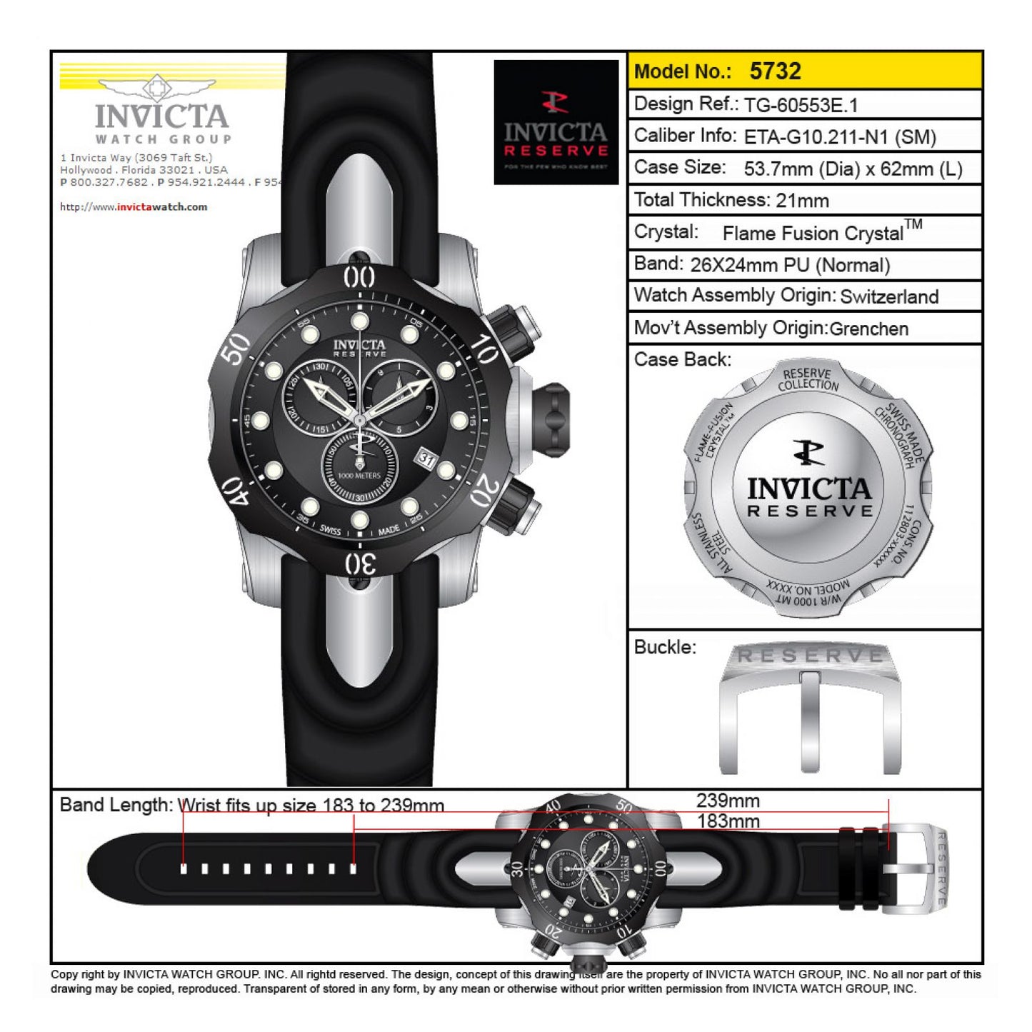 Reloj Invicta Venom 5732