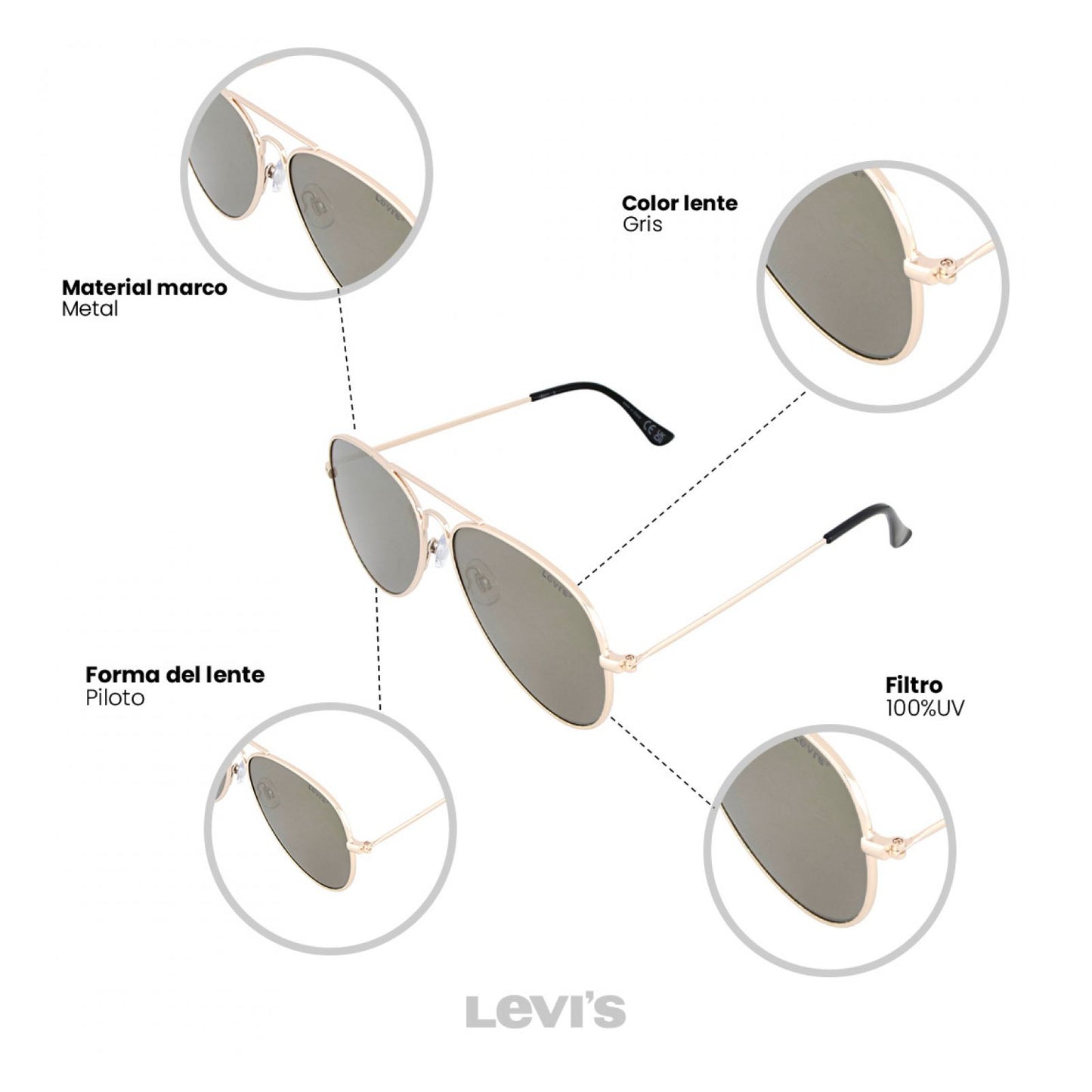 Lentes De Sol Levis Outlook X14001