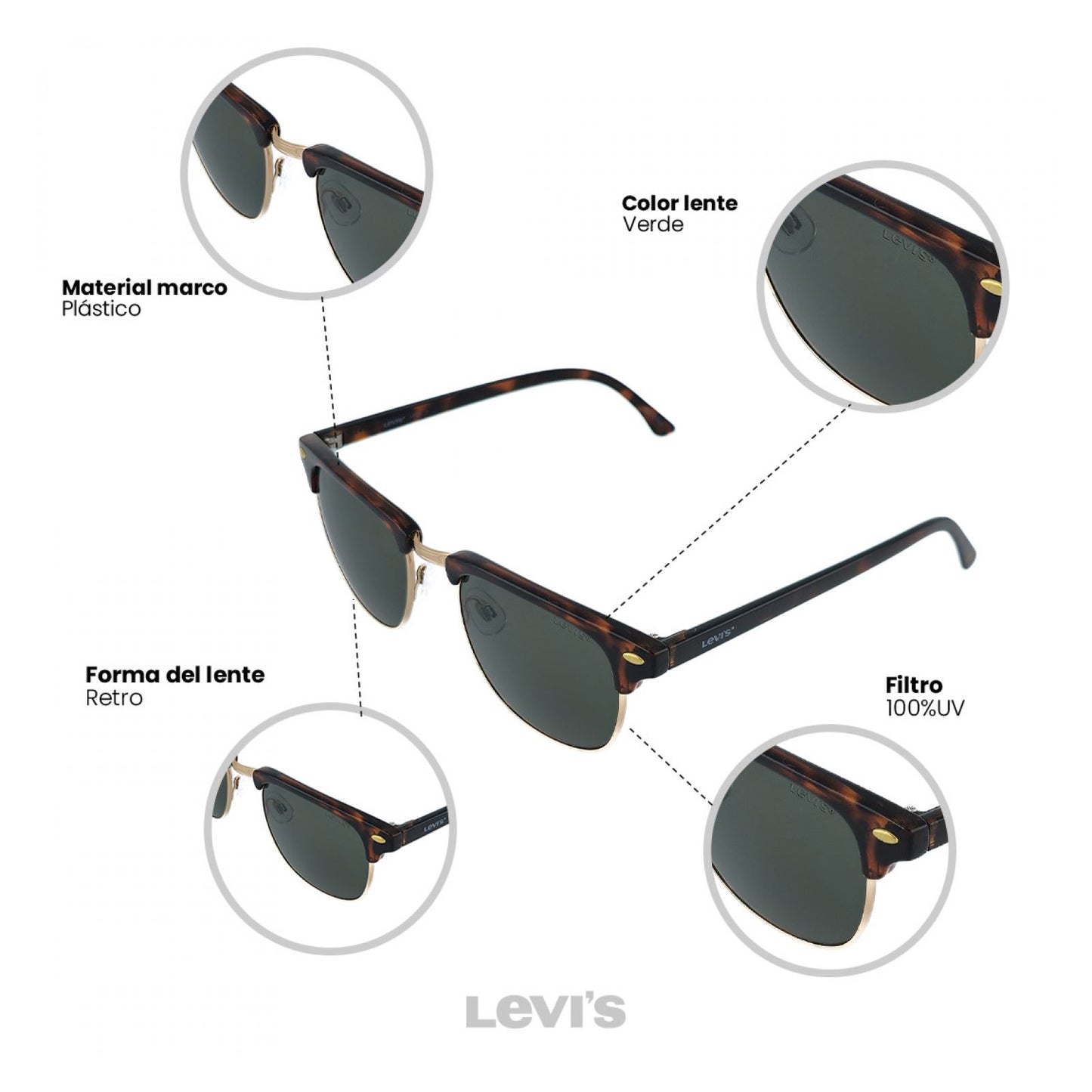 Lentes De Sol Levis Outlook X14020