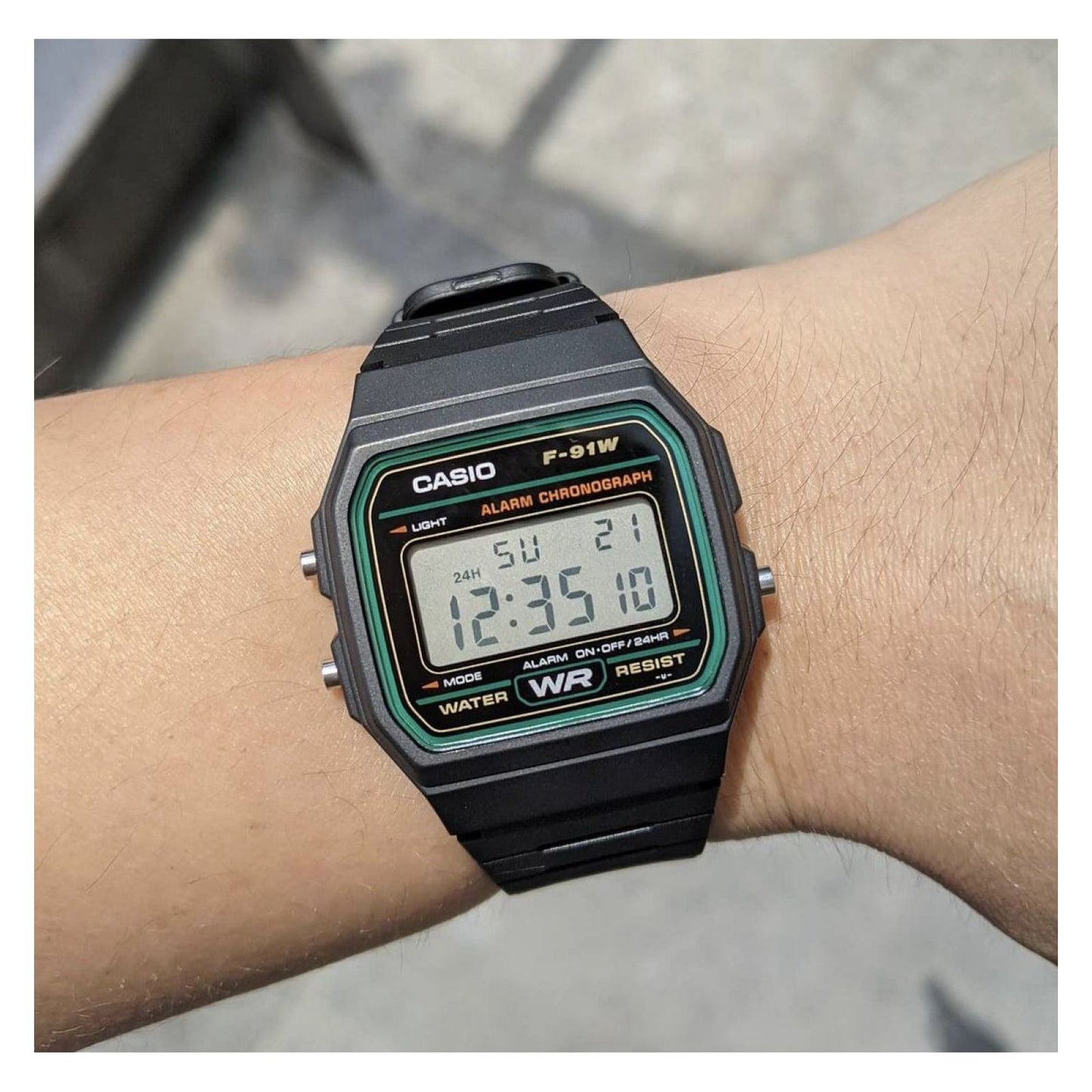 Reloj Casio F91w_3dg