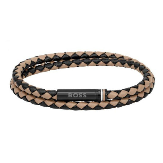 Pulsera Boss Cuero 1580495m Hombre